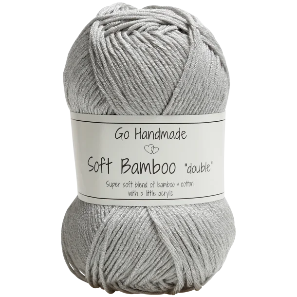 Włóczka Go Handmade Soft Bamboo "double" / 17769 jasny szary