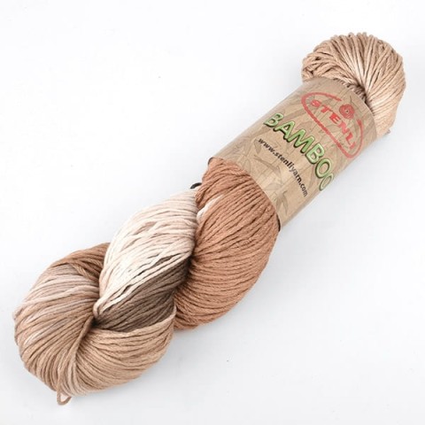 Włóczka Stenli Bamboo 175 / krem / beż / brąz
