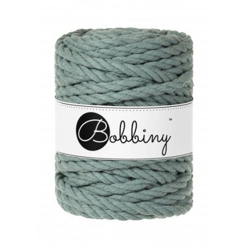 Sznurek skręcany 3-żyłowy bawełniany Bobbiny 3ply Macrame Rope / Laurowy / Laurel / 9mm / 30m  