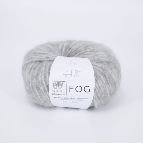Włóczka Gabo Wool Fog 6546 / jasny szary