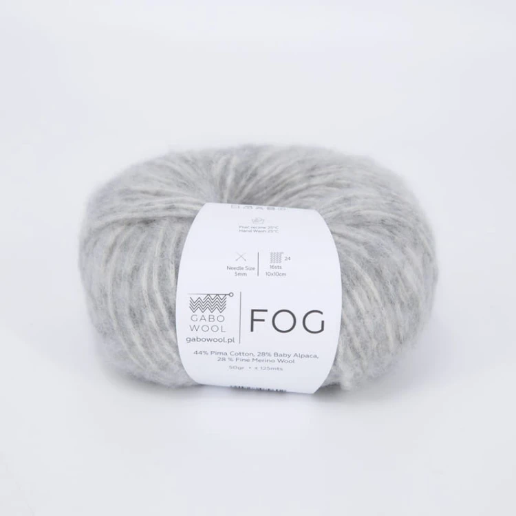 Włóczka Gabo Wool Fog 6546 / jasny szary