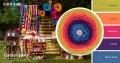 KOKONEK Classic B190 Garden party - Limetka/mango/magenta/fiolet/jeans melanż