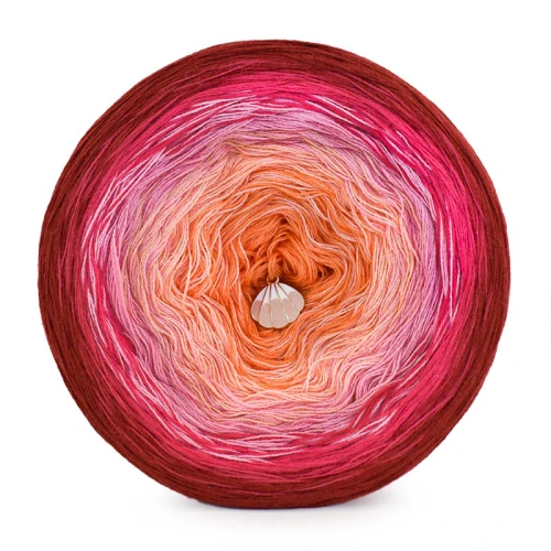 KOKONEK Classic B196 Little Mermaid - Burgund/magenta/malinowy róż/brzoskwinia/mango