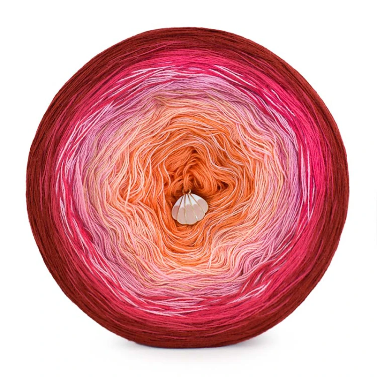 KOKONEK Classic B196 Little Mermaid - Burgund/magenta/malinowy róż/brzoskwinia/mango
