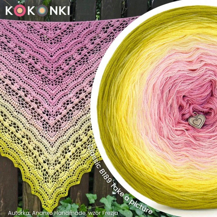 Autorka Ananxo Handmade wzór Frezja