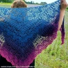 Autorka chusty oraz wzoru: Kaleo Handmade; Wzór: Yavanna shawl