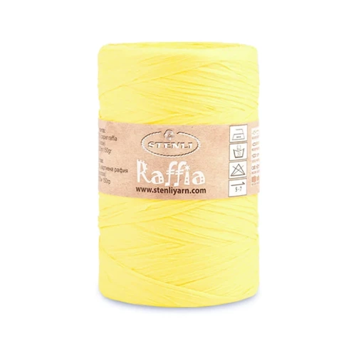 Włóczka Stenli Raffia 14 / rafia papierowa / żółty