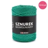 PREMIUM sznurek bawełniany by KOKONKI 5mm / rolka 100m / szmaragd