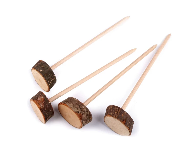 Stojak drewniany do figurek / naturalny / 2szt / 890729