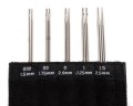 Zestaw drutów wymiennych ChiaoGoo Twist Lace / 5 par drutów / 10 cm / 1,50 - 2,50 mm / 7400-M