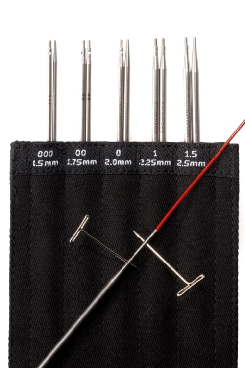 Zestaw drutów wymiennych ChiaoGoo Twist Lace / 5 par drutów / 10 cm / 1,50 - 2,50 mm / 7400-M