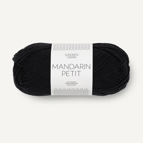 Włóczka Sandnes Garn Mandarin Petit 1099 / czerń