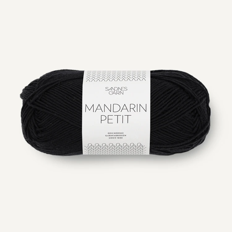 Włóczka Sandnes Garn Mandarin Petit 1099 / czerń