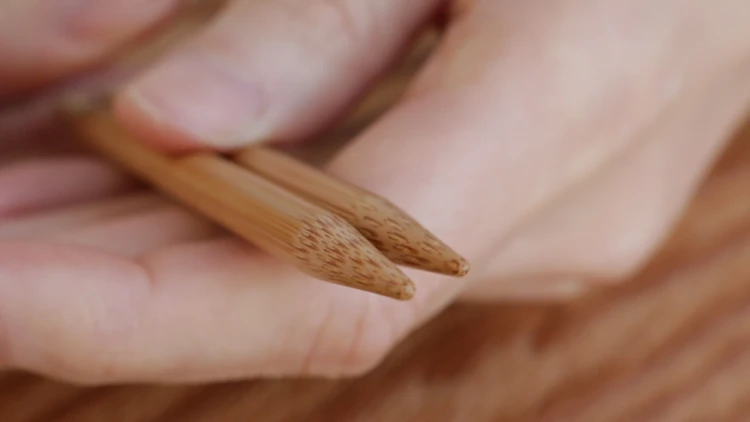 Druty do wymiennych żyłek Seeknit Koshitsu 12,5cm - bambusowe