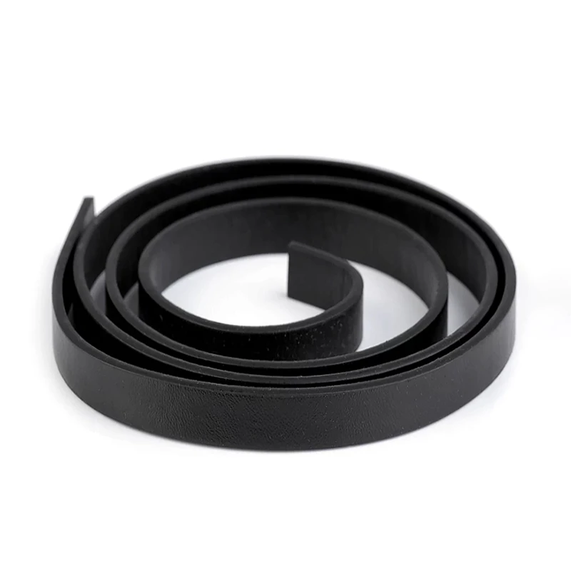 Uchwyty / rączki do torby eko skóra / półprodukt / czerń / 2 szt / 750185