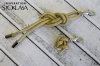 Końcówka do sznurka metalowa / ciemny nikiel / Ø3,5 mm / 8 x 14 mm / 4 szt.