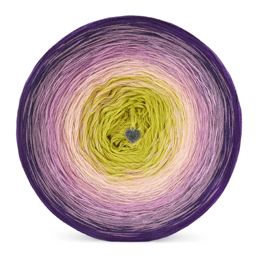 KOKONEK Classic B204 MyCrochetory - Fiolet/blady fiolet/wrzos/łososiowy róż/limetka