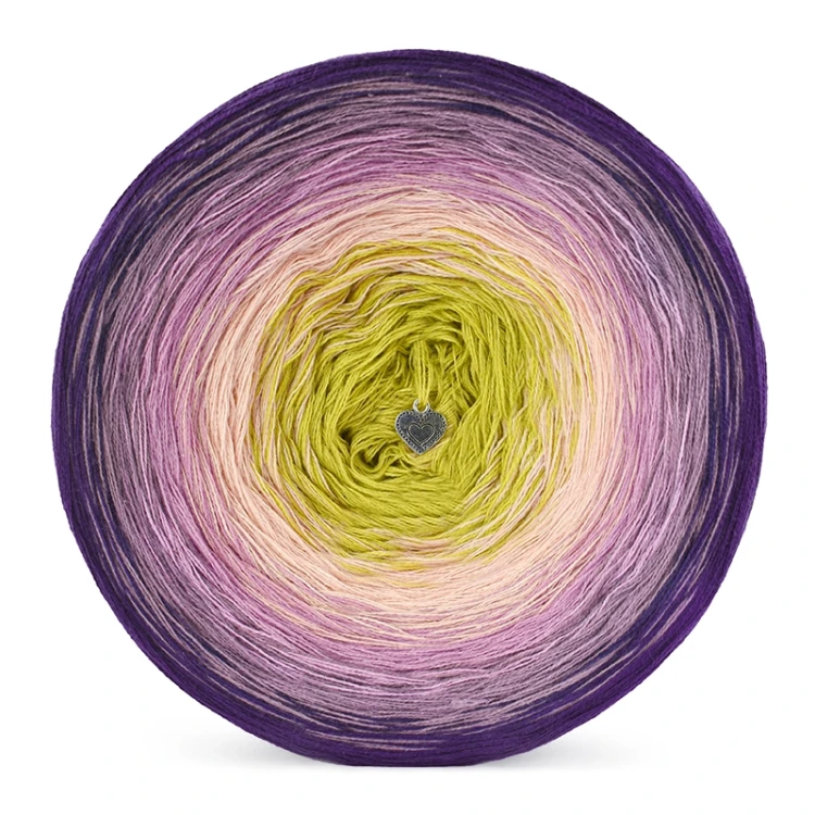 KOKONEK Classic B204 MyCrochetory - Fiolet/blady fiolet/wrzos/łososiowy róż/limetka