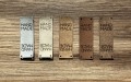 Zestaw metek "HAND MADE" / mix 3 / 60 x 20 mm / 5 szt.