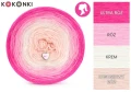 KOKONEK Classic B209 Think Pink 1 - Ultra róż/róż/krem/łososiowy róż