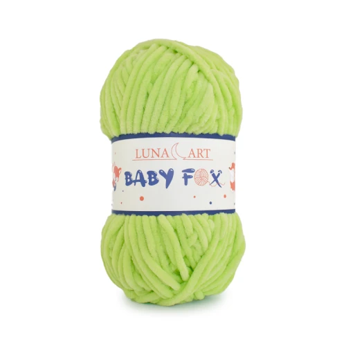 Włóczka Luna Art Baby Fox 100-46 / jasna zieleń / zamiennik Dolphin Baby