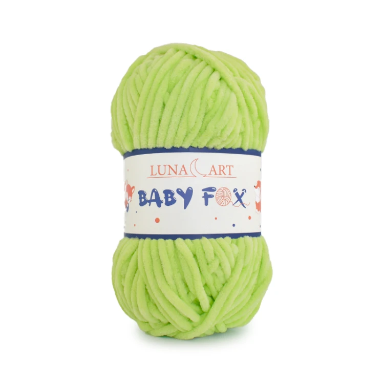 Włóczka Luna Art Baby Fox 100-46 / jasna zieleń / zamiennik Dolphin Baby