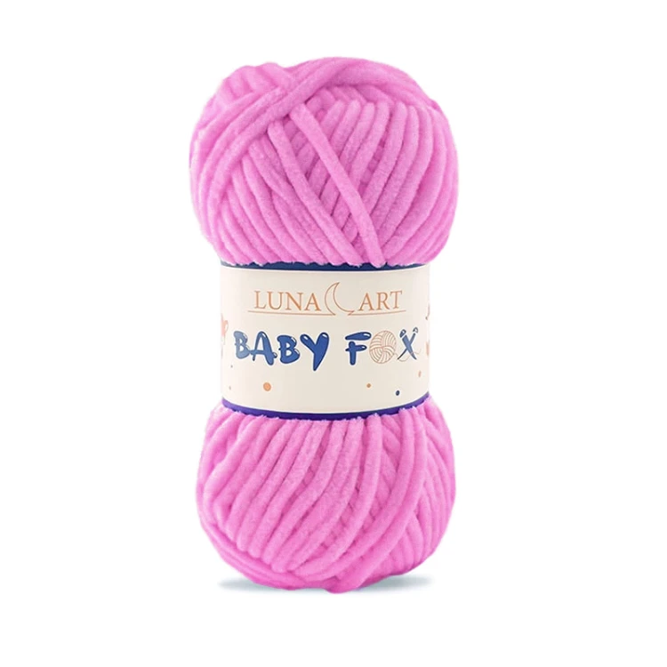 Włóczka Luna Art Baby Fox 100-61 / chłodny róż / zamiennik Dolphin Baby