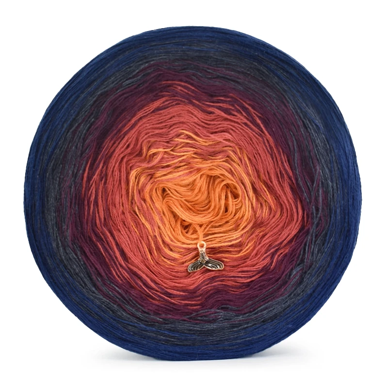 KOKONEK Classic B218 - Granat/navy melaż/wino/cegła/koniak