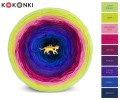 KOKONEK_Classic 9K 9 GOTOWY - Jasna zieleń/kiwi/malinowy róż/piwonia/jeżyna/fiolet/ultra fiolet/kobalt/granat, 3 nitki, 1400 m, 300 g