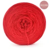 KOKONEK Viscoza - czerwony mak, 3 nitki, 1200 m, 225g - GOTOWY
