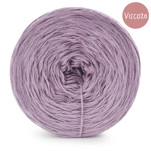KOKONEK Viscoza - blady fiolet, 3 nitki, 1200 m, 225g - GOTOWY