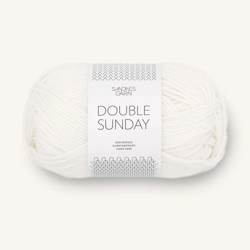 Włóczka Sandnes Garn Double Sunday 1001 / biel