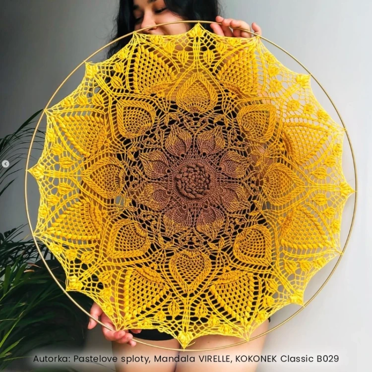 Autorka Pastelove sploty Mandala VIRELLE KOKONEK Classic B029