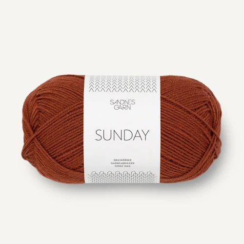 Włóczka Sandnes Garn Sunday 3554 / kasztan