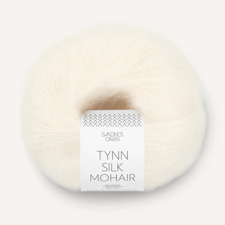 Włóczka Sandnes Garn Tynn Silk Mohair 1012 / ecru