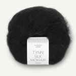 Włóczka Sandnes Garn Tynn Silk Mohair 1099 / czerń