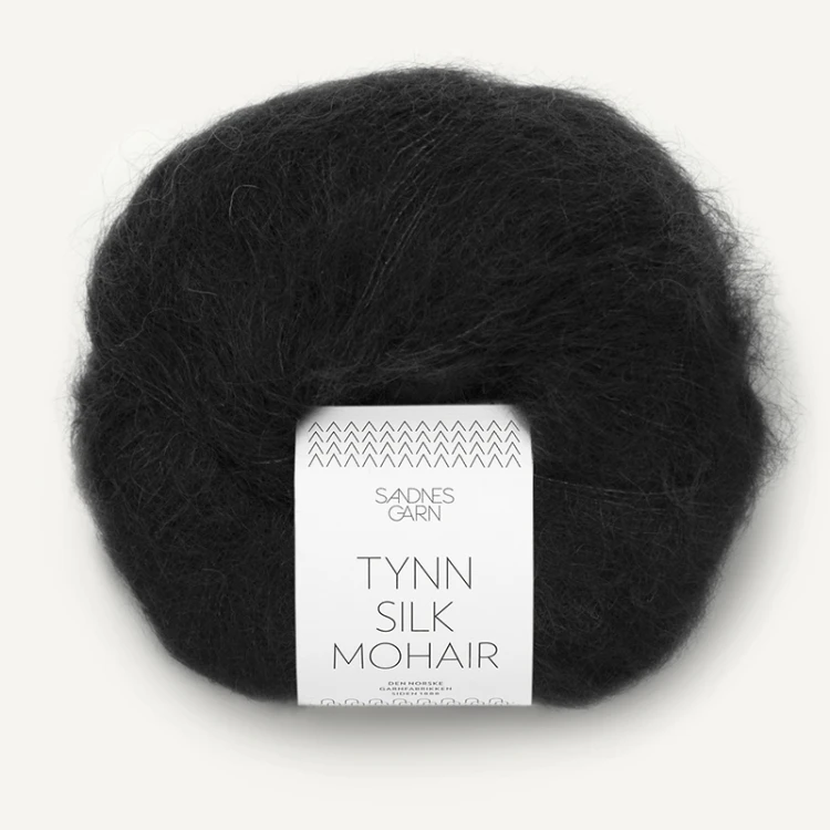 Włóczka Sandnes Garn Tynn Silk Mohair 1099 / czerń