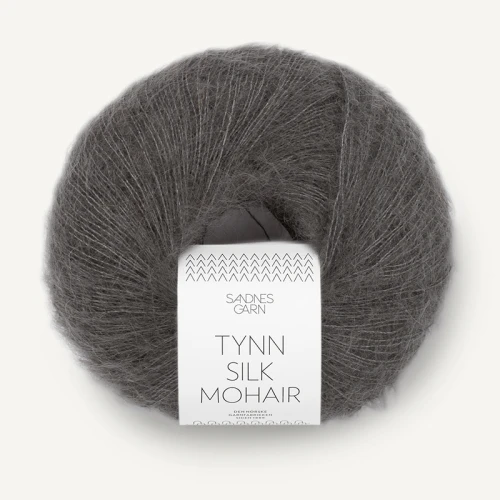 Włóczka Sandnes Garn Tynn Silk Mohair 3800 / ciemny szary