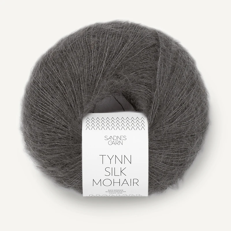 Włóczka Sandnes Garn Tynn Silk Mohair 3800 / ciemny szary