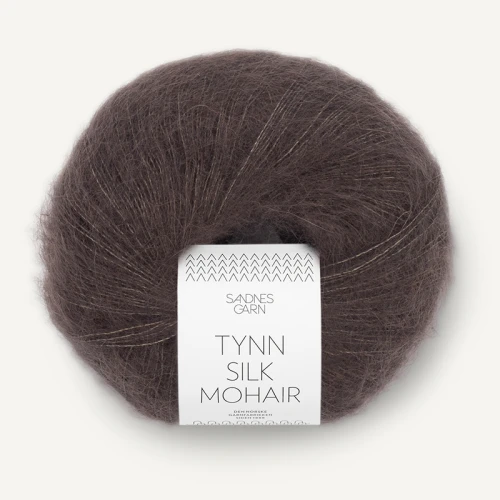 Włóczka Sandnes Garn Tynn Silk Mohair 3880 / chłodny brąz