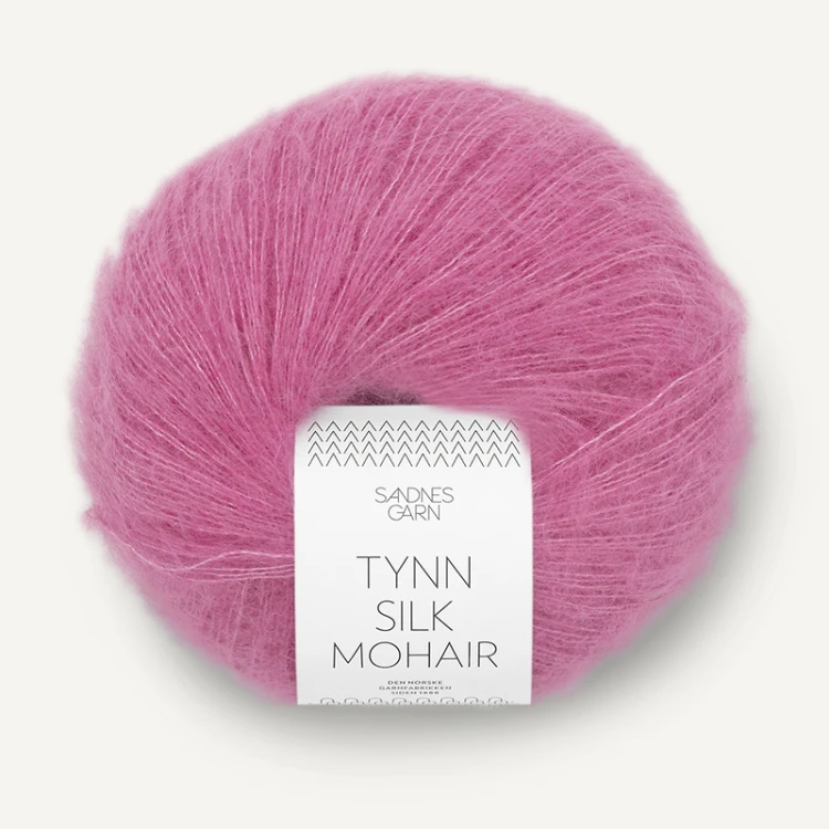 Włóczka Sandnes Garn Tynn Silk Mohair 4626 / malinowy róż