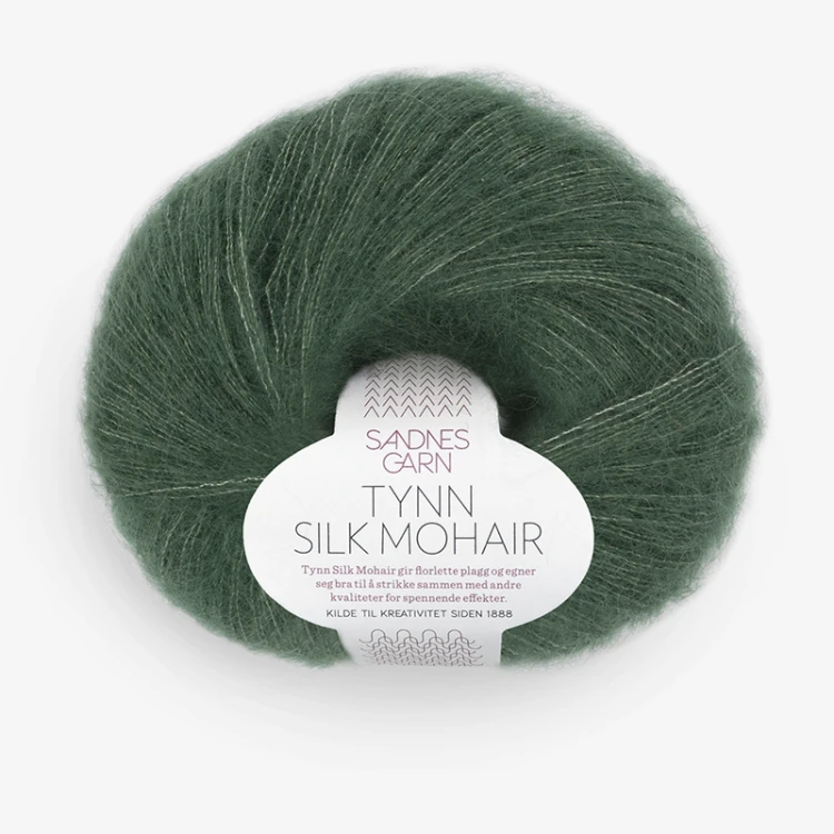 Włóczka Sandnes Garn Tynn Silk Mohair 8581 / ciemny las