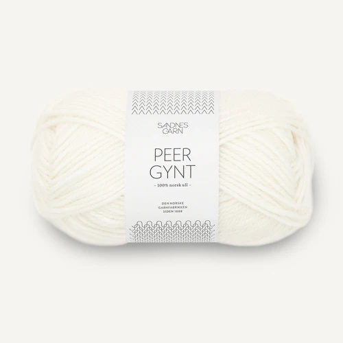 Włóczka Sandnes Garn Peer Gynt 1001 / biel