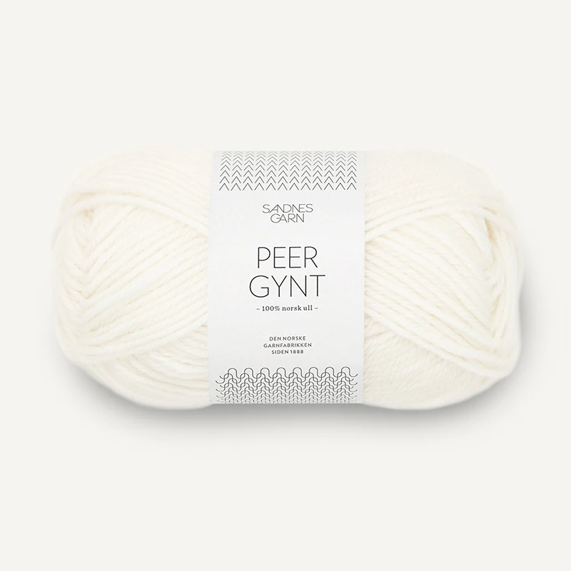 Włóczka Sandnes Garn Peer Gynt 1001 / biel