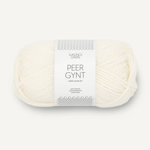 Włóczka Sandnes Garn Peer Gynt 1002 / ecru