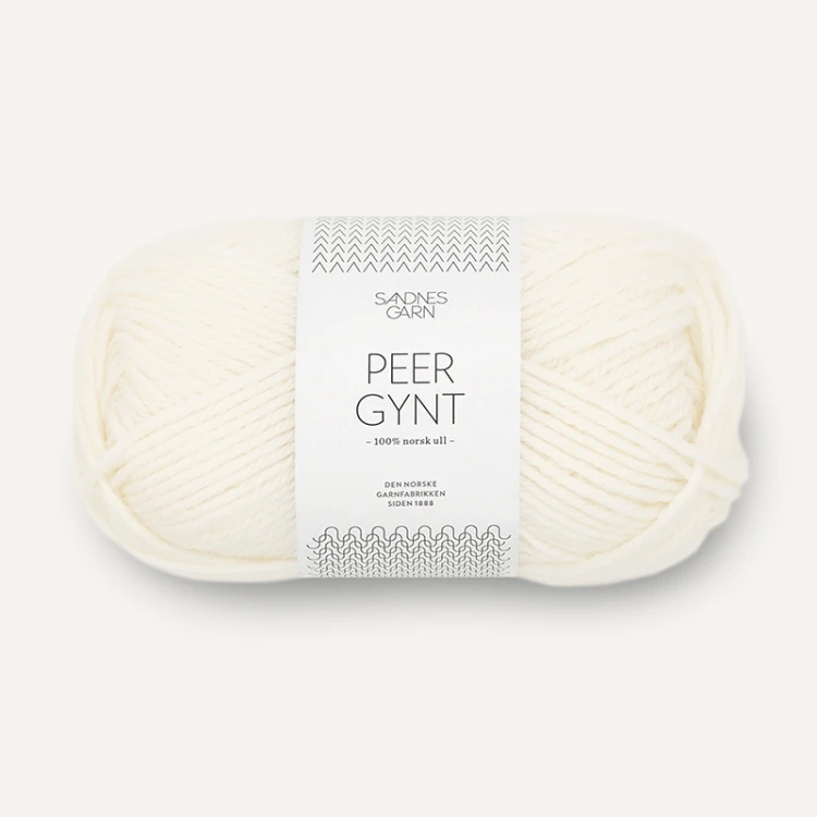 Włóczka Sandnes Garn Peer Gynt 1002 / ecru