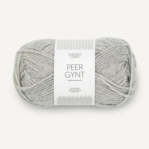 Włóczka Sandnes Garn Peer Gynt 1032 / jasny szary melanż