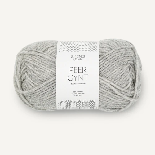 Włóczka Sandnes Garn Peer Gynt 1032 / jasny szary melanż