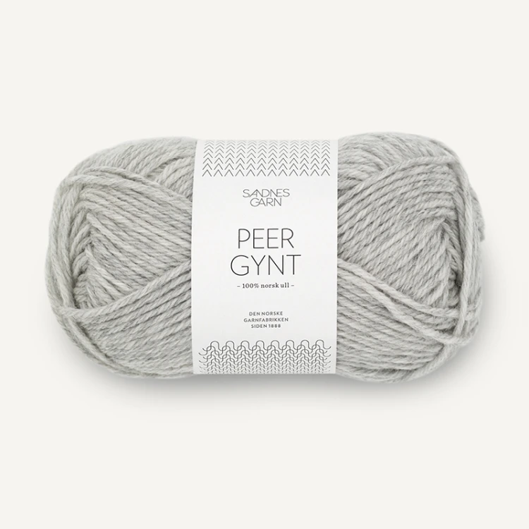Włóczka Sandnes Garn Peer Gynt 1032 / jasny szary melanż