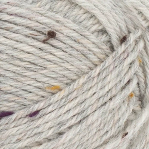 Włóczka Sandnes Garn Peer Gynt Tweed 1035 / jasny szary melanż z nopkami
